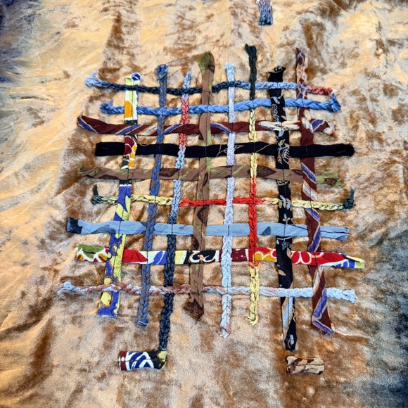 Sandy Starkman Wearable Art Jacket Velvet Wood Button Size 2XL Multi Color Rare - Picture 8 of 11